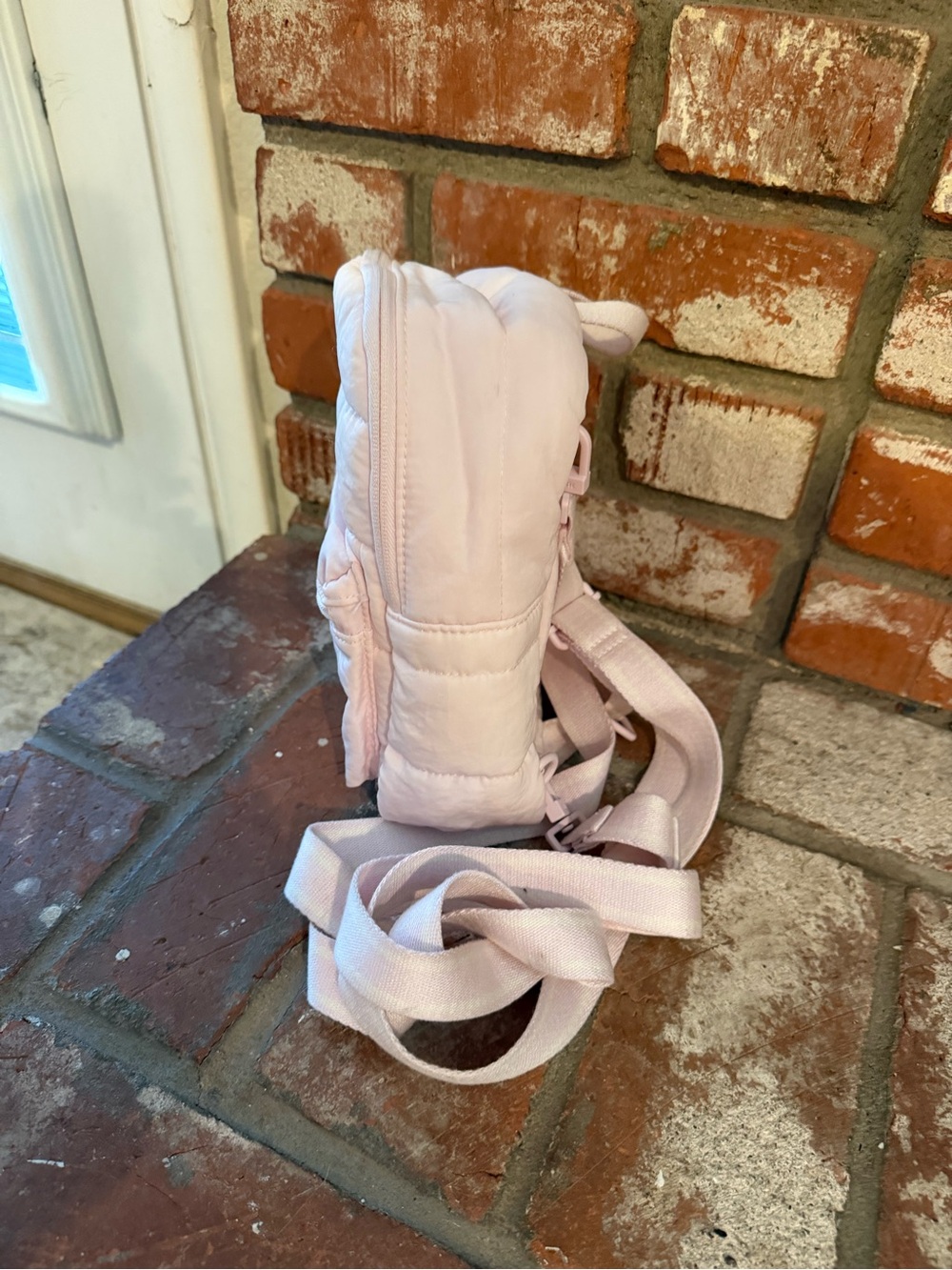 PINK Victoria's Secret Quilted Mini Backpack — Light Pink - Picture 3 of 8